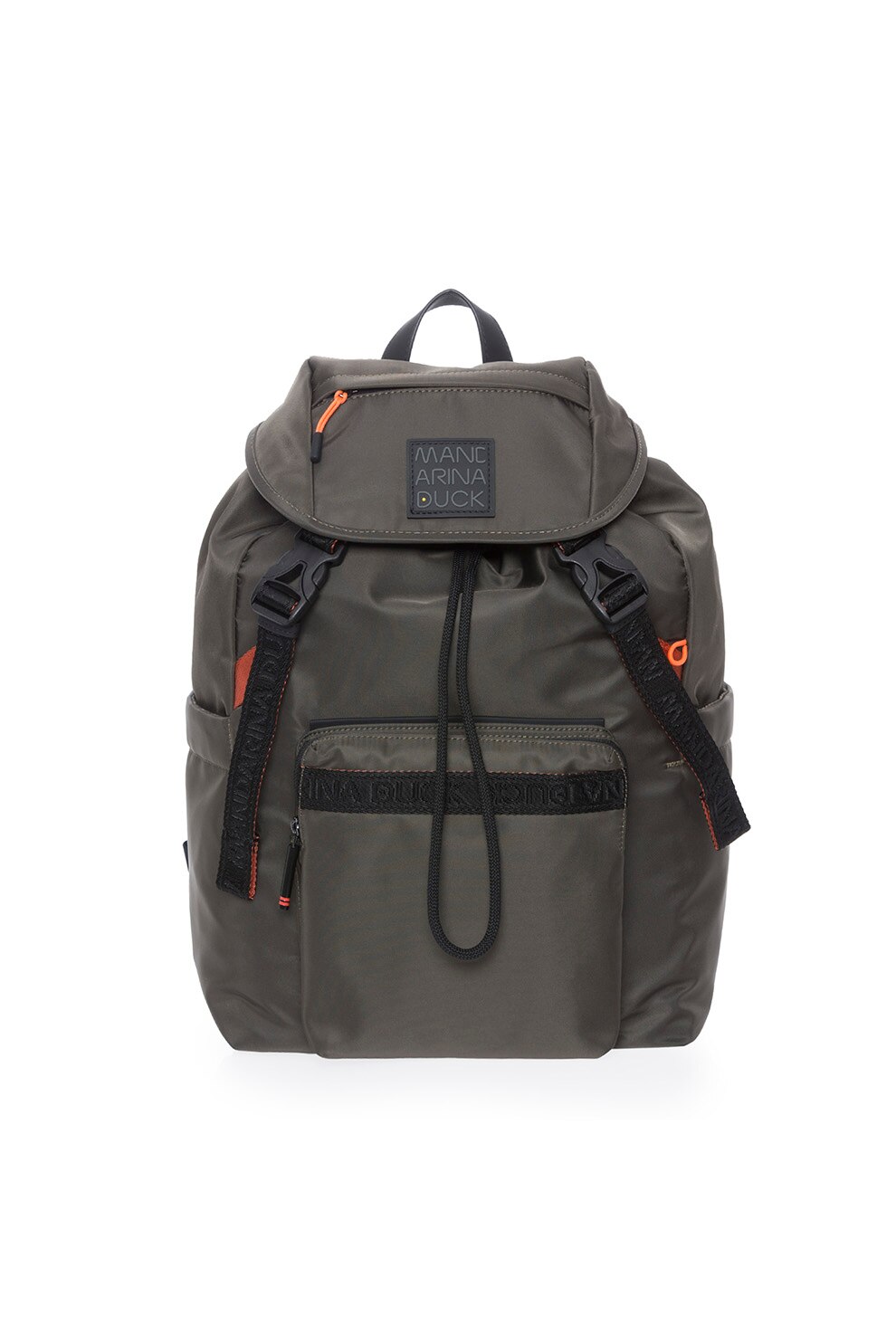 Mandarina Duck, Rucsac cu detalii logo Warrior, Verde militar