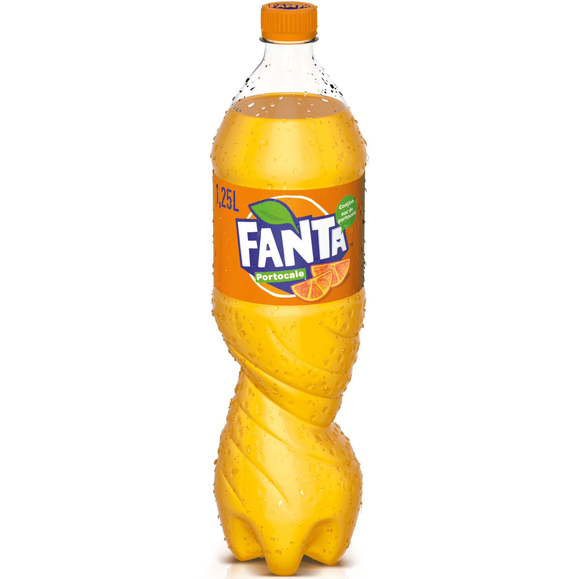 Bautura Carbogazoasa Fanta Portocale, Pet, 1.25l