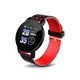 Смарт Гривна Smartis 119 Plus Waterproof, Android, iOS/ Android, Bluetooth, Водоустойчив, Кръвно, Пулс, Tracker, Крачкомер, Червен
