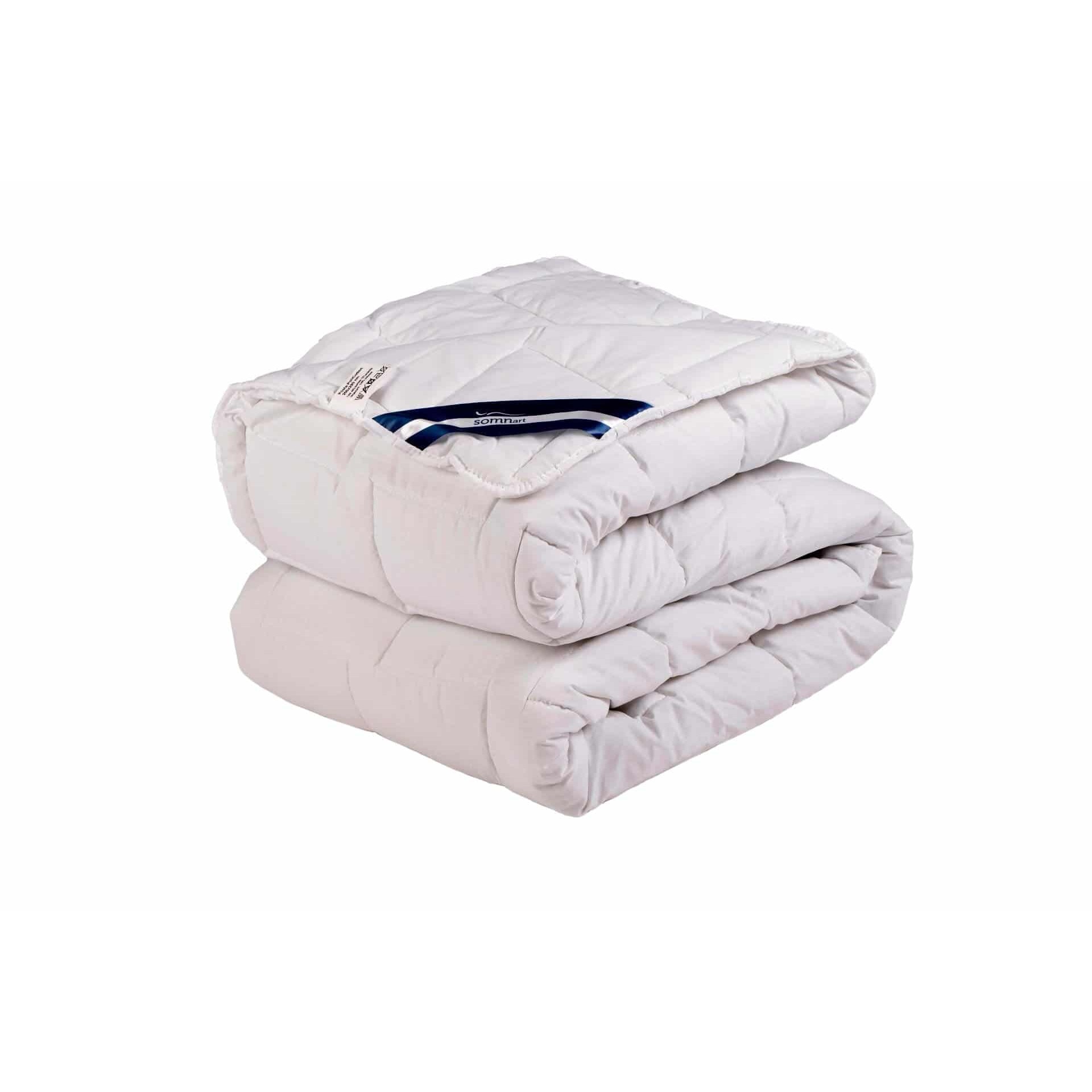 Pilota de vara Viseo 180x210, microifibra alba, umplutura 200 gr/mp, vidata