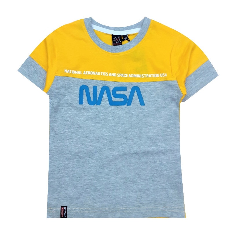 Tricou NASA, Aeronautics, Gri/Galben