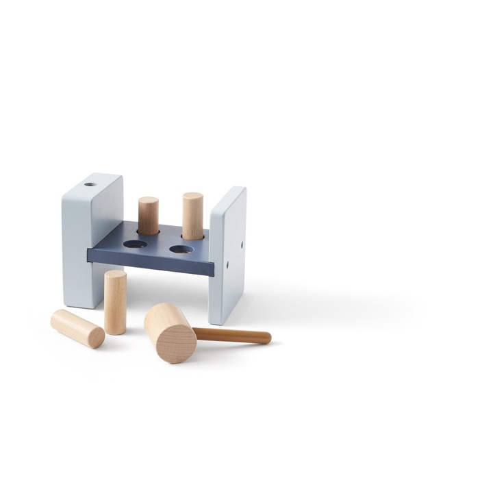 Fajáték - Kalapácspad - Aiden, Fa, Bézs, 3 éves kortól