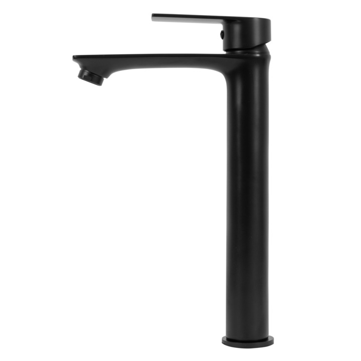 Смесител за мивка Rea Mayson Black High, Черен, Мат, Месинг