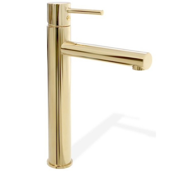 Смесител за мивка Rea Tess Light Gold, Висок, Златен, Месинг