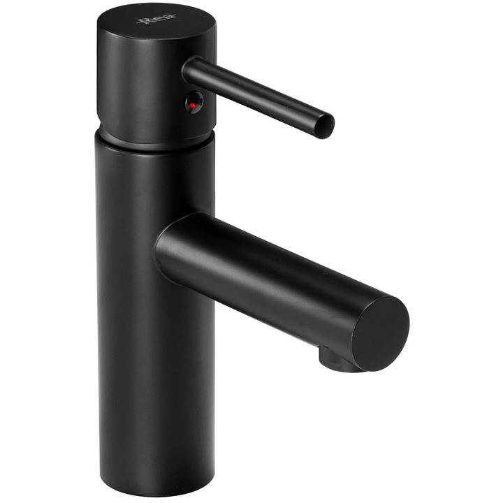 Смесител за мивка Rea Tess Low Black Matt, Нисък, Черен, Мат