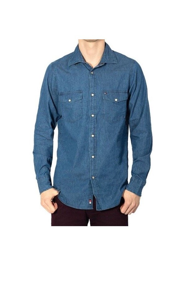 Camasa,Tommy Hilfiger,Denim, Indigo