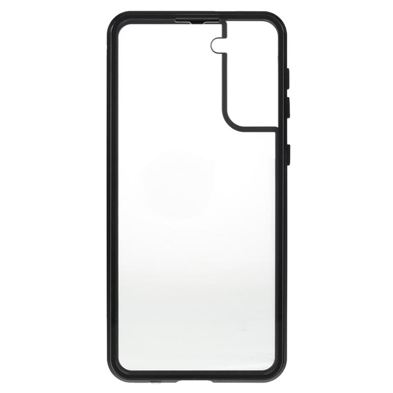 Husa 360 de grade magnetica, The Phone Closet, sticla securizata fata - spate, pentru Samsung Galaxy S21 / S21 5G (6.2 inch), Negru