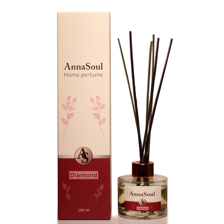 AnnaSoul Diamond illatosító, erdei gyümölcs illattal, 100ml + 6 pálca erdei gyümölcs illat