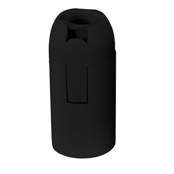 Dulie E14, T210, plastic, negru, 26x56 mm, 524291 Dulie E14, T210, plastic, negru, 26x56 mm, 524291