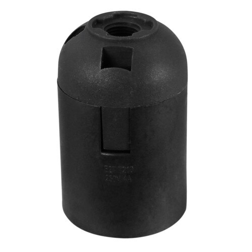 Dulie E27, plastic, negru, 38.5x59 mm, 524298