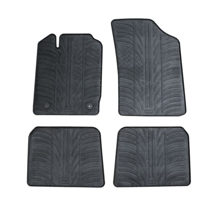 Set covorase Gledring Slovenia, cauciuc, pentru Renault Clio 2 8/1998-8/2005 Thalia/Symbol 1998-2008, negru, 4 buc