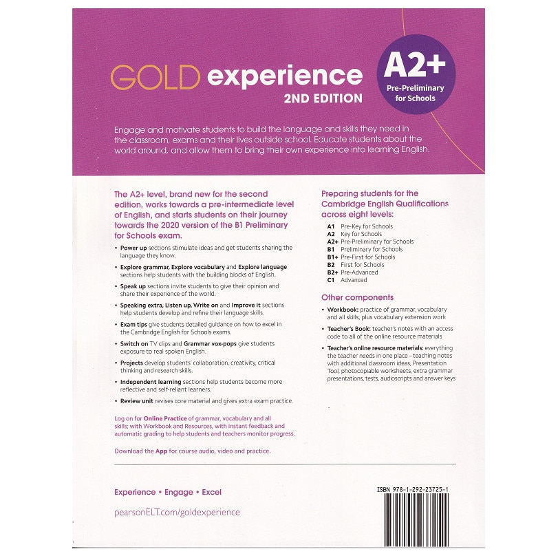 Gold Experience 2nd Edition A2+ Student's Book With Online Practice ...