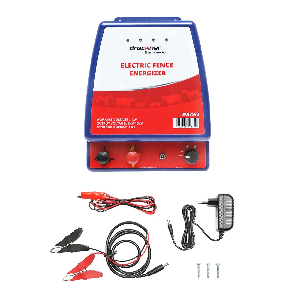 Aparat generator de impulsuri pentru gard electric 220V/DC12V 3,5 Joule Breckner Germany