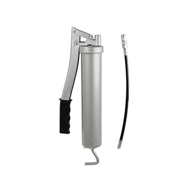 Pompa gresare manuala Carpoint Olanda, argintiu, pentru cartus de 400g, 12633