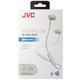 Casti Bluetooth cu fir JVC Marshmallow Wireless HA-FX35BT-W, microfon, magnet, albe