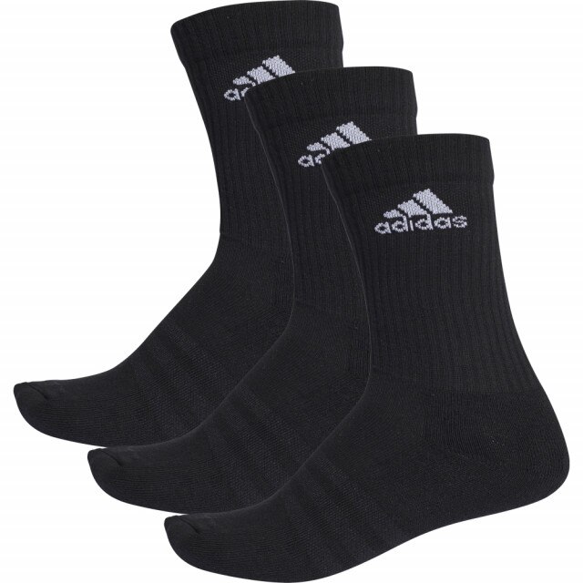 Set 3 perechi sosete Adidas Per Crew, Negru