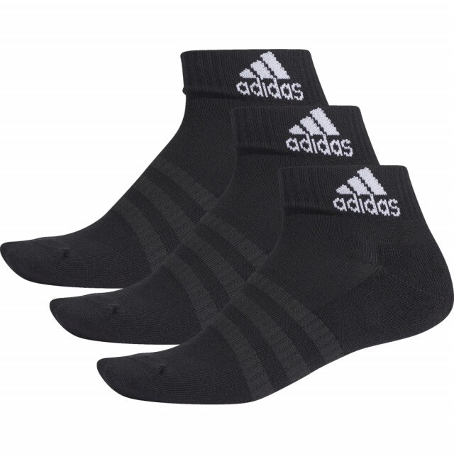 Set 3 perechi sosete Adidas Cushioned Ankle, Negru