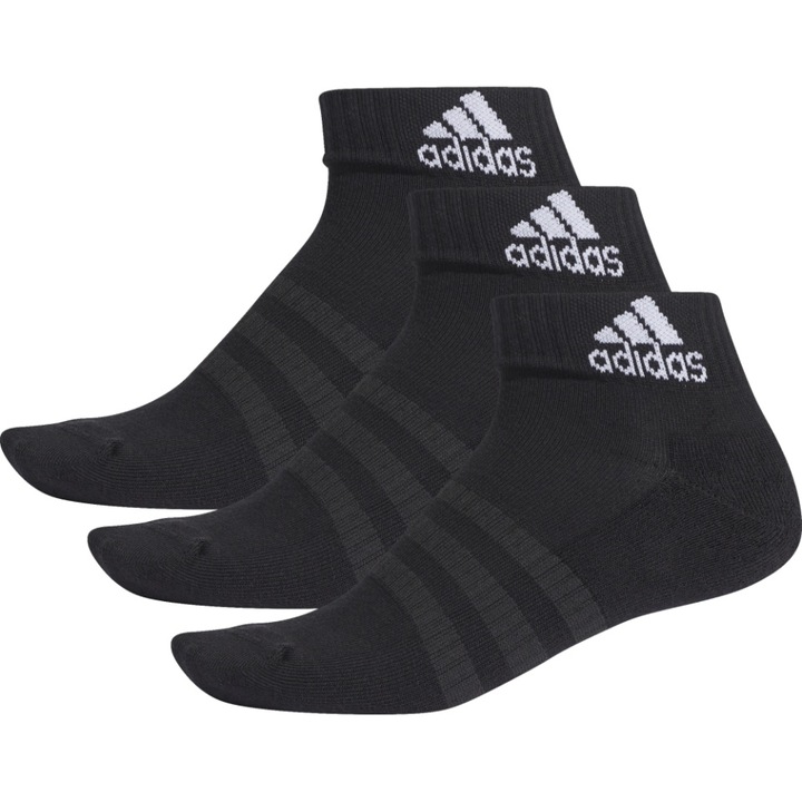 Комплект от 3 чифта чорапи Adidas Cushioned Ankle, Черен, 37-39
