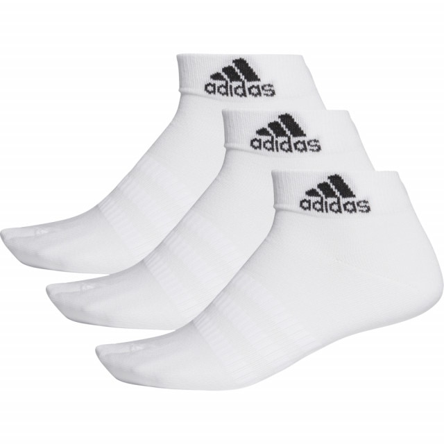Set 3 perechi sosete Adidas Light Ankle, Alb