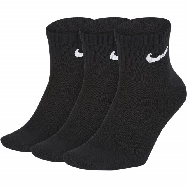 Set 3 perechi sosete Nike Everyday Lightweight Training Ankle, Negru