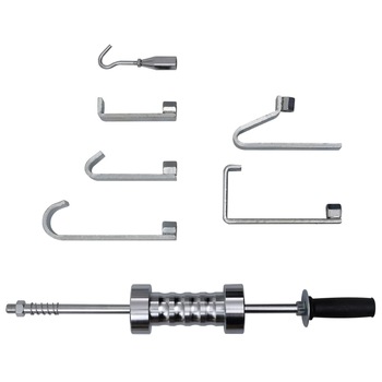 Set de ciocan culisant cu carlige cu 6 piese, vidaXL, Otel, 73 cm, Argintiu Set de ciocan culisant cu carlige cu 6 piese, vidaXL, Otel, 73 cm, Argintiu