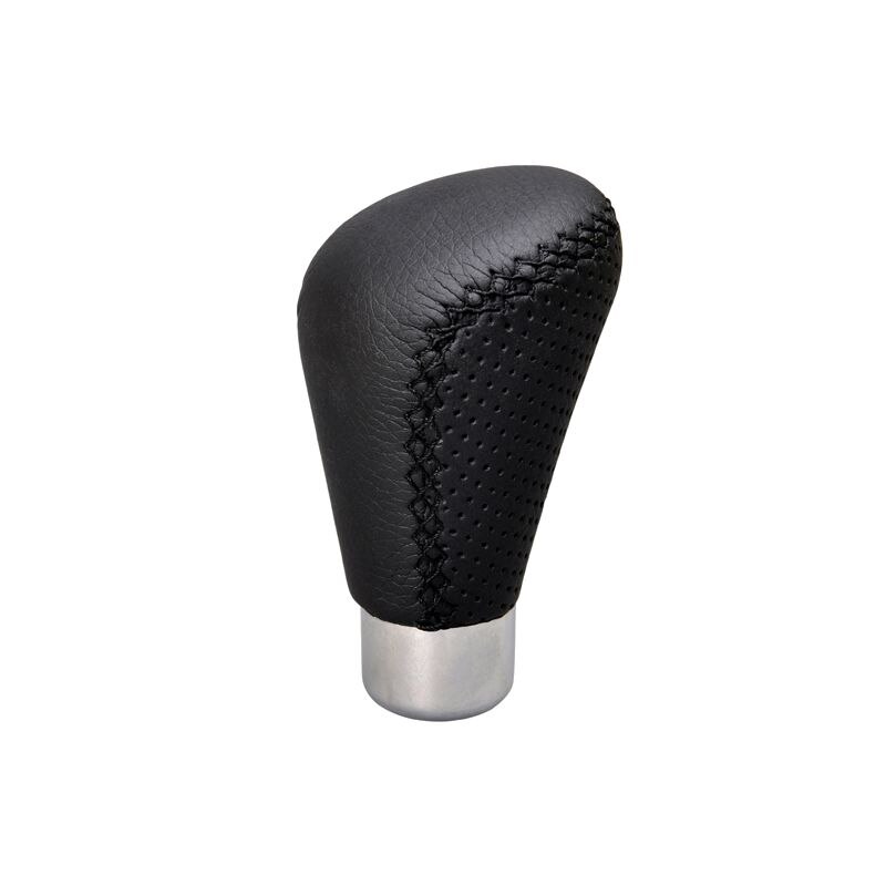 Ornament maneta schimbator viteza, din piele ecologica cu cusatura, inaltime 95mm, negru