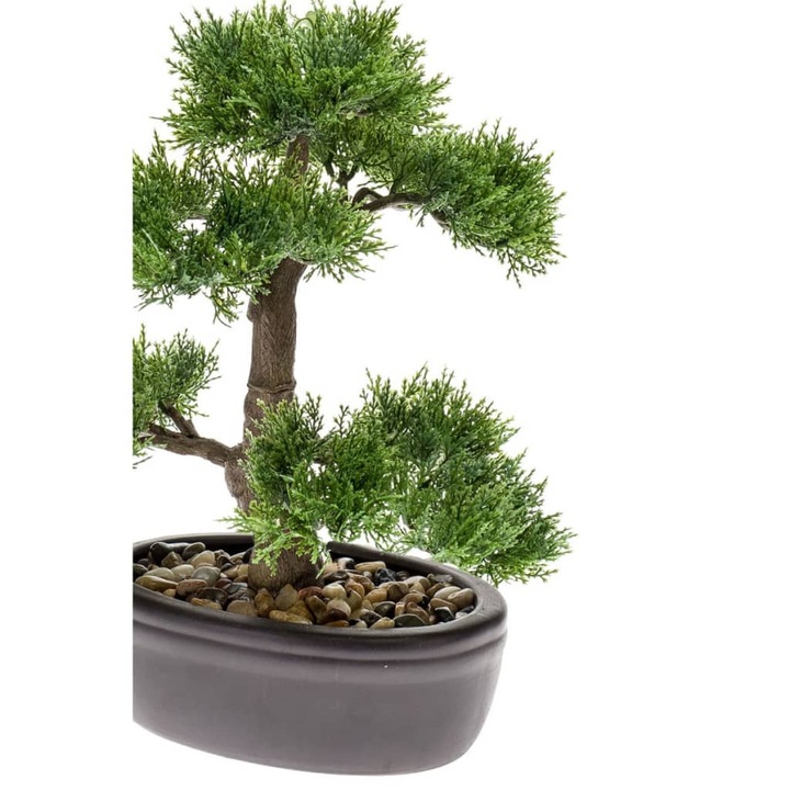 Cedru artificial bonsai Emerald, verde, 32 cm, 420001, 1.32 Kg