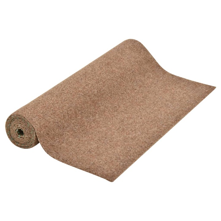 Gazon artificial cu crampoane, bej, 5x1,33 m 147665