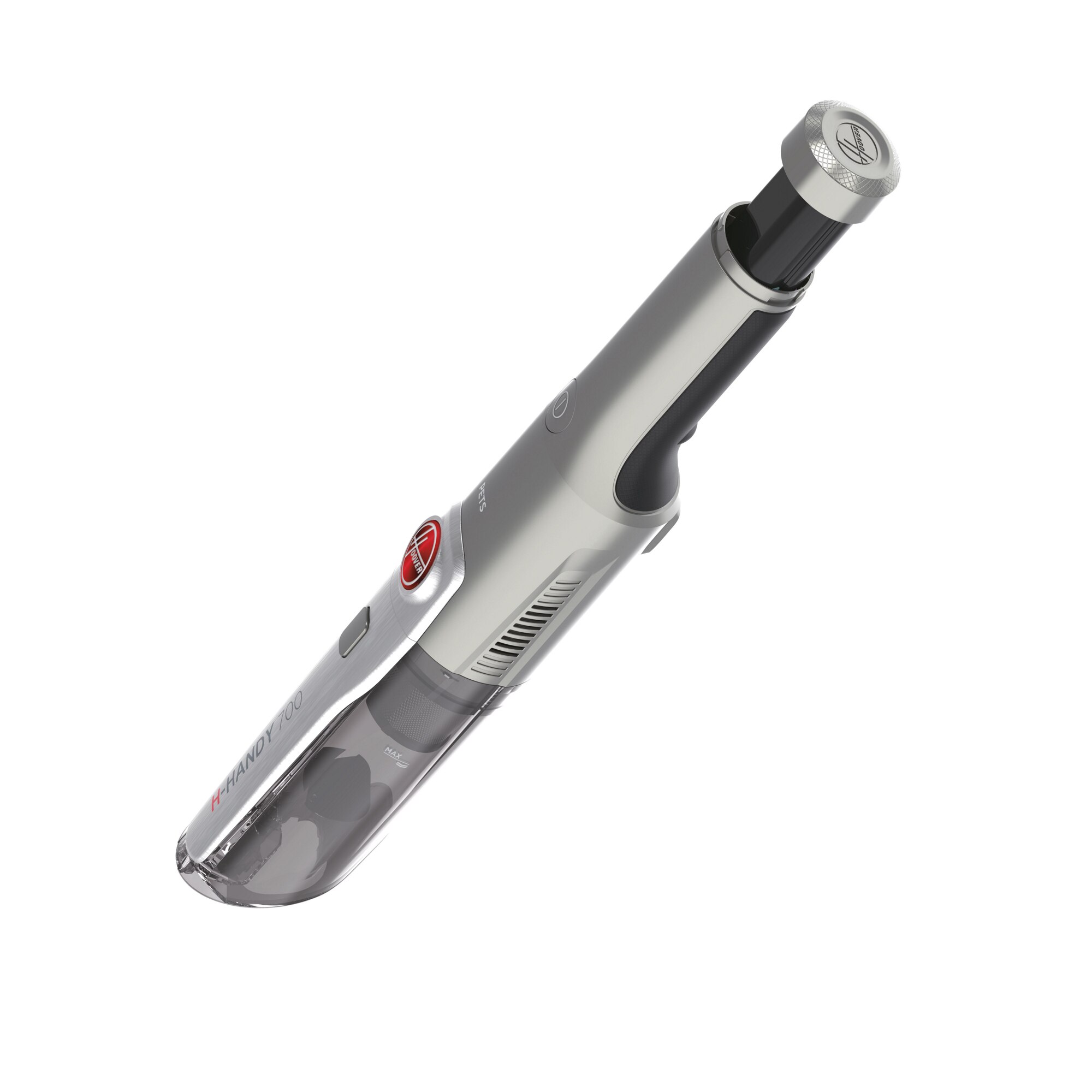 Aspirator de mana, Hoover, 0.15 l, Negru/Gri
