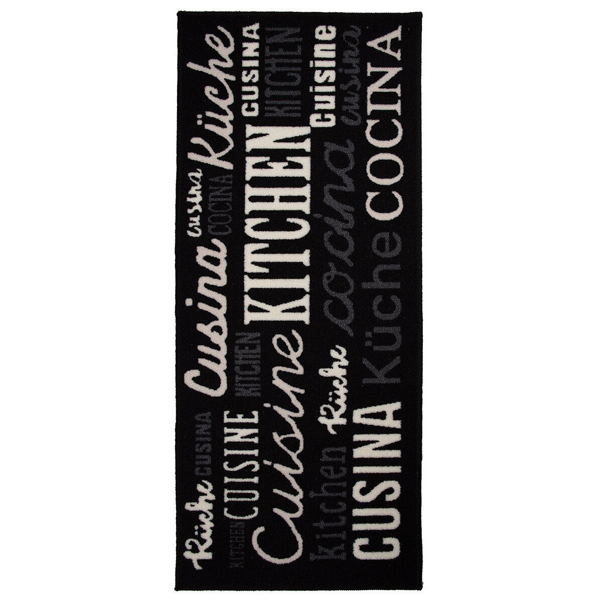 Covor Bucatarie Kitchen Delight, Negru/Alb 50x120, B1111-046904