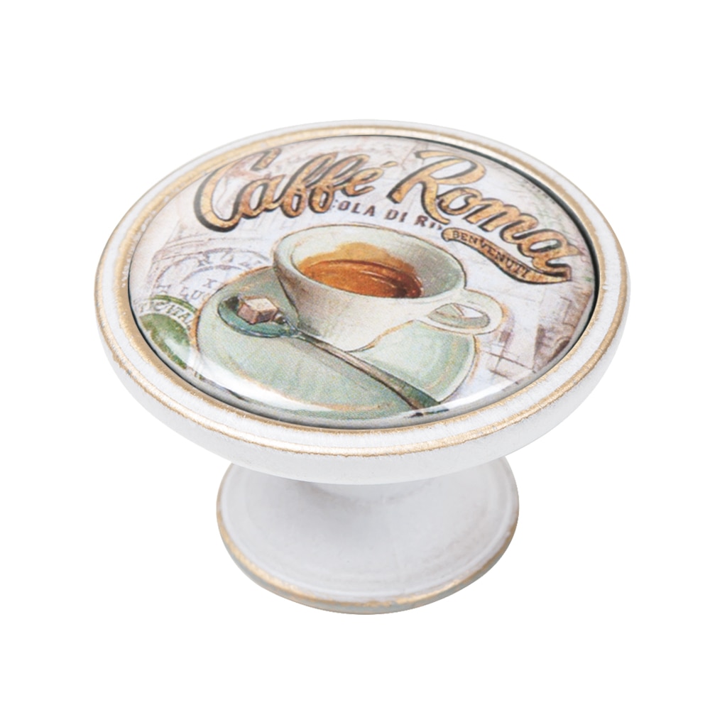 Buton pentru mobila, Cafe2 550BB62, finisaj bronz patinat, D37 mm