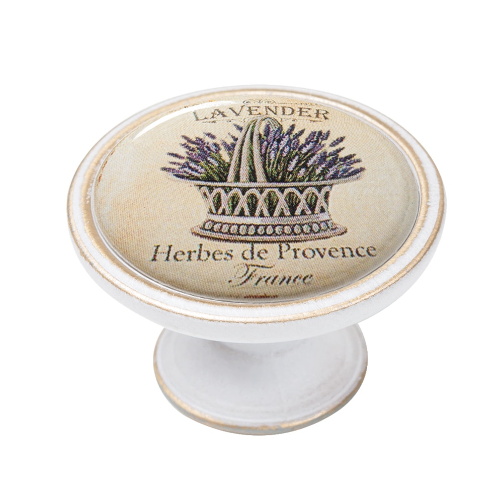 Buton pentru mobila, Lavender1 550BB46, finisaj bronz patinat, D37 mm