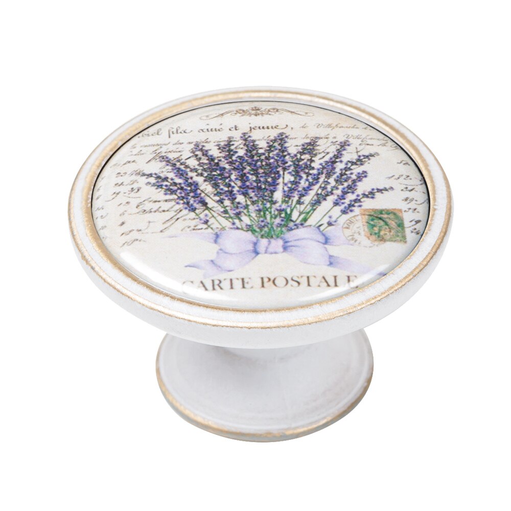 Buton pentru mobila, Lavender2 550BB47, finisaj bronz patinat, D37 mm