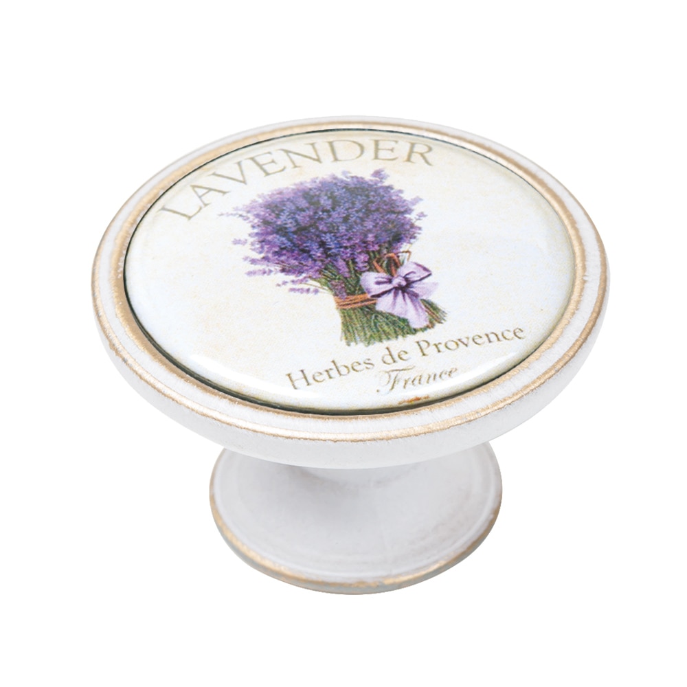 Buton pentru mobila, Lavender3 550BB48, finisaj bronz patinat, D37 mm