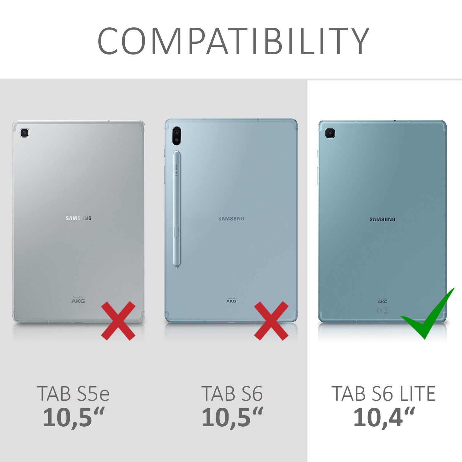Husa pentru Samsung Galaxy Tab S6 Lite, Silicon, Negru, 52241.01