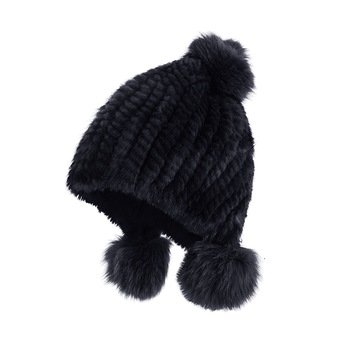 Caciula de blana naturala de nurca, Rossi, IN05BL, Negru Caciula de blana naturala de nurca, Rossi, IN05BL, Negru