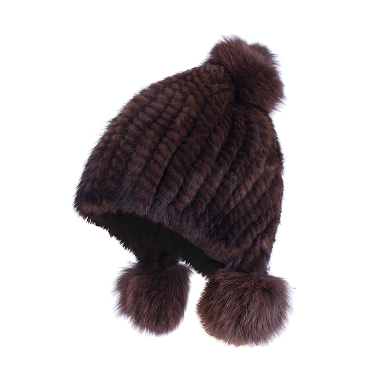 Caciula de blana naturala de nurca, Rossi, IN05BR, Maro