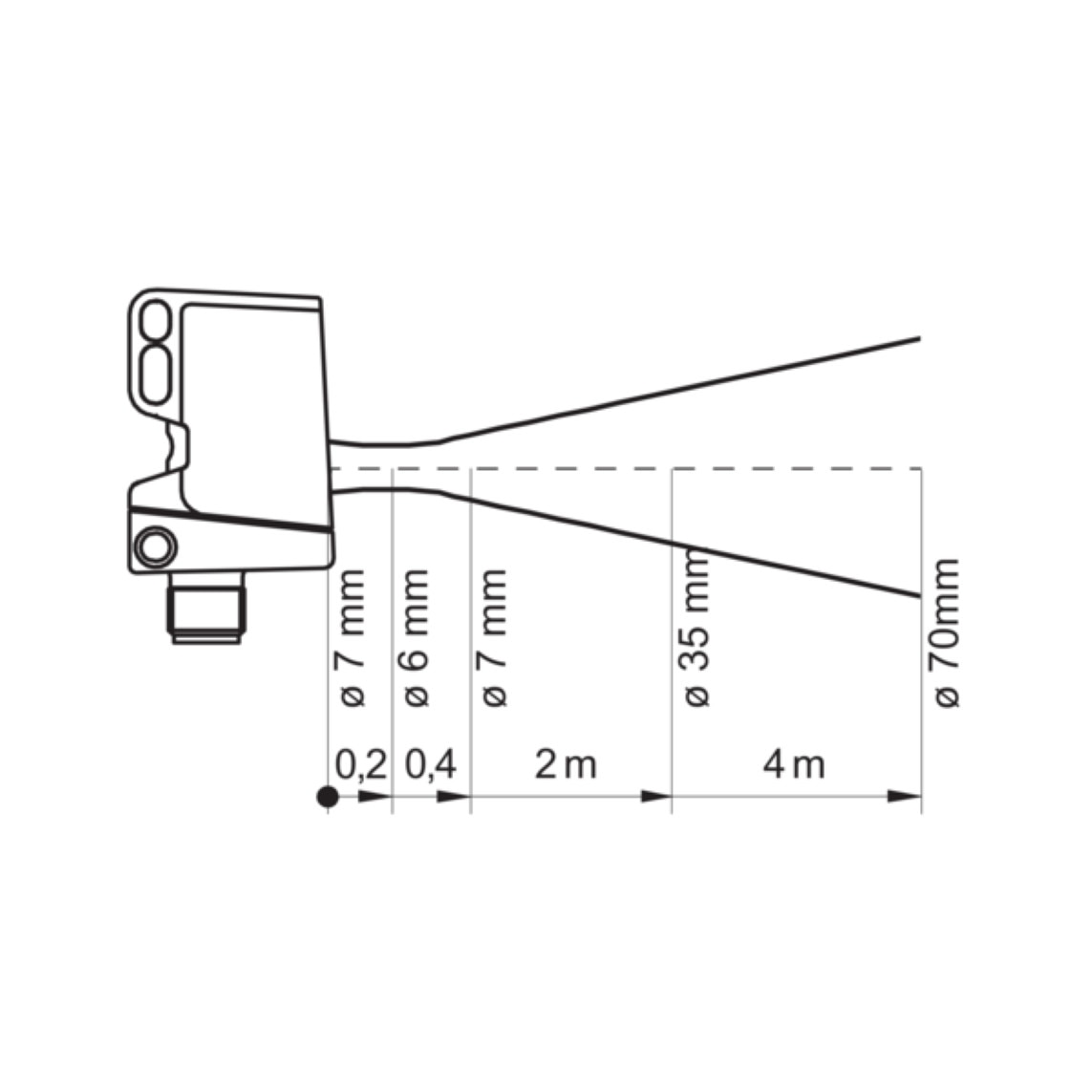 Senzor fotoelectric retroreflexiv, rectangular, Baumer 