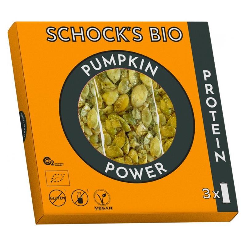 Batoane Bio Crocante cu Seminte Dovleac Schock 3x25gr