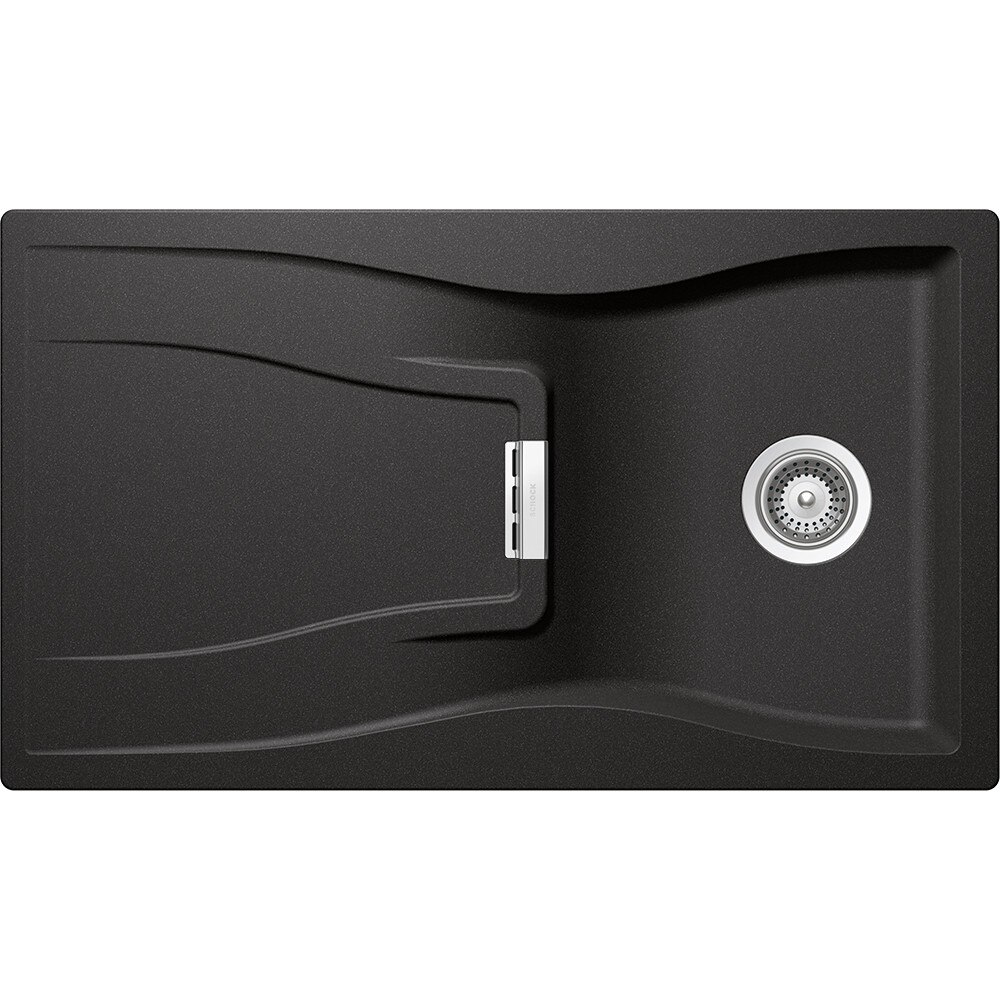 Chiuveta granit Schock Waterfall D-100 Stone, 860 x 500 mm, adancime cuva 184 mm, reversibila, montare pe blat