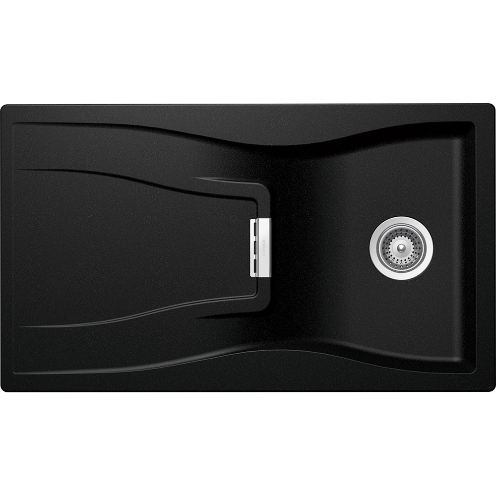 Chiuveta granit Schock Waterfall D-100 Magma, 860 x 500 mm, adancime cuva 184 mm, reversibila, montare pe blat