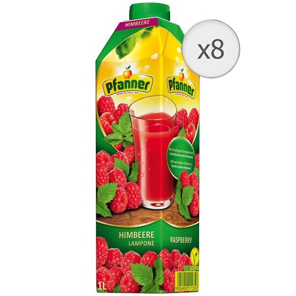 Bautura Pfanner Zmeura, 8 x 1l