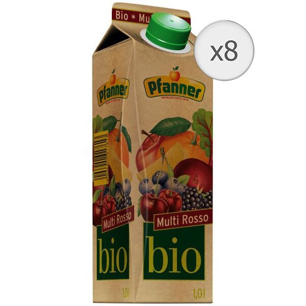 Bautura ECO Pfanner Multi Rosso, 8 x 1l