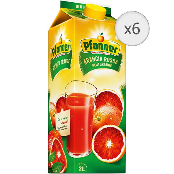 Bautura Pfanner Portocale Rosii, 6 x 2l