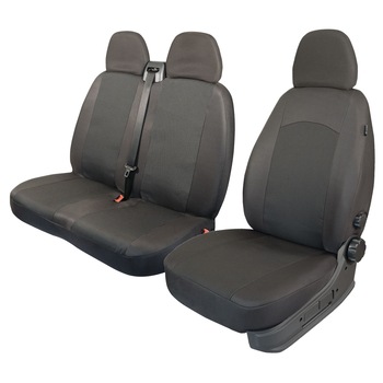Set huse scaune auto BUS, Comfort T09, Negru, 5 piese Set huse scaune auto BUS, Comfort T09, Negru, 5 piese