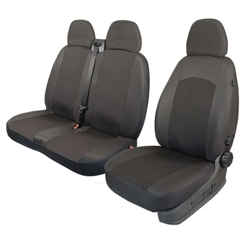 Set huse scaune auto BUS, Comfort T06, Negru, 5 piese Set huse scaune auto BUS, Comfort T06, Negru, 5 piese