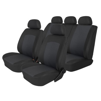 Set huse scaune auto, Comfort T09, Negru, 9 piese Set huse scaune auto, Comfort T09, Negru, 9 piese