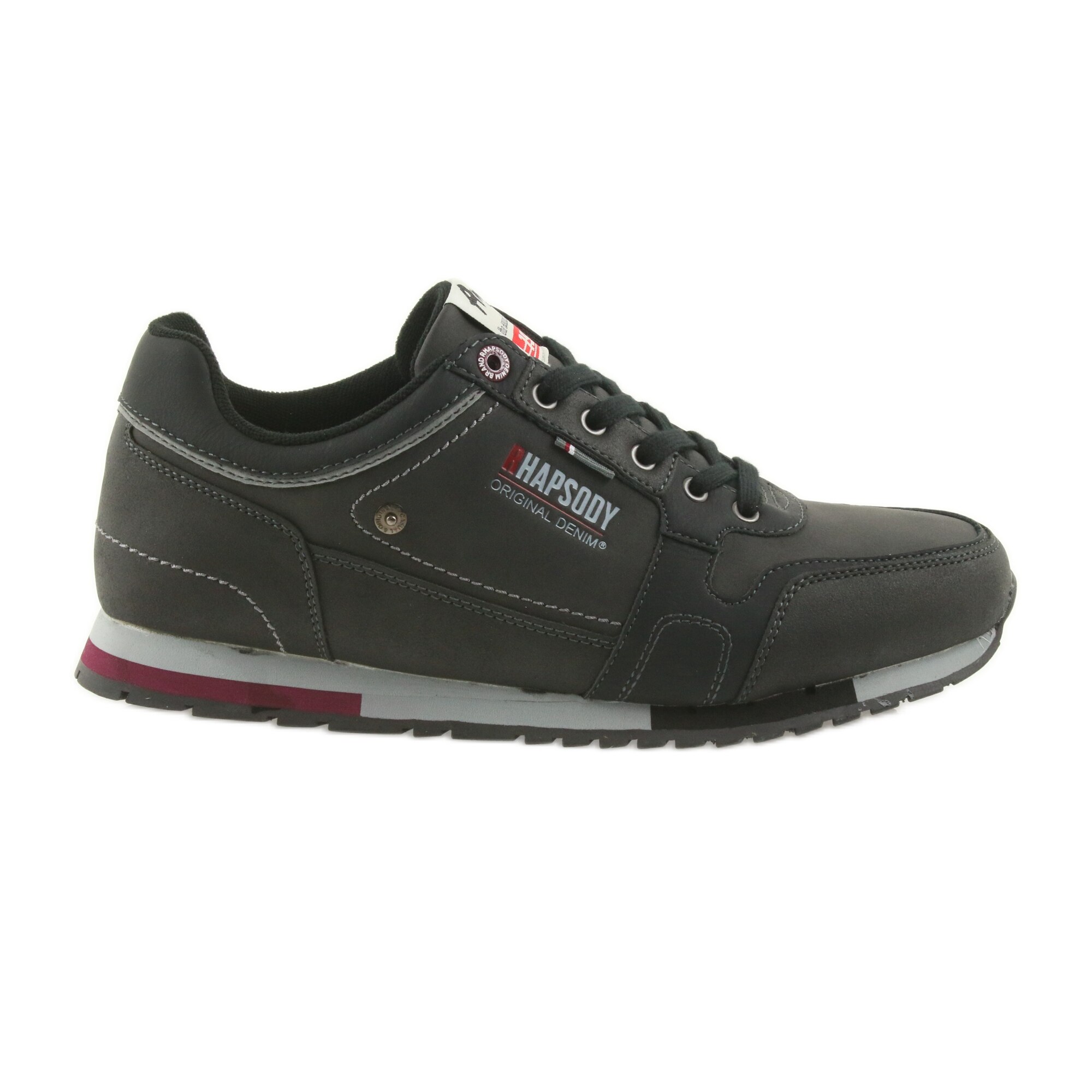 Tenisi barbati American Club, BM52089, Negru, 44 EU