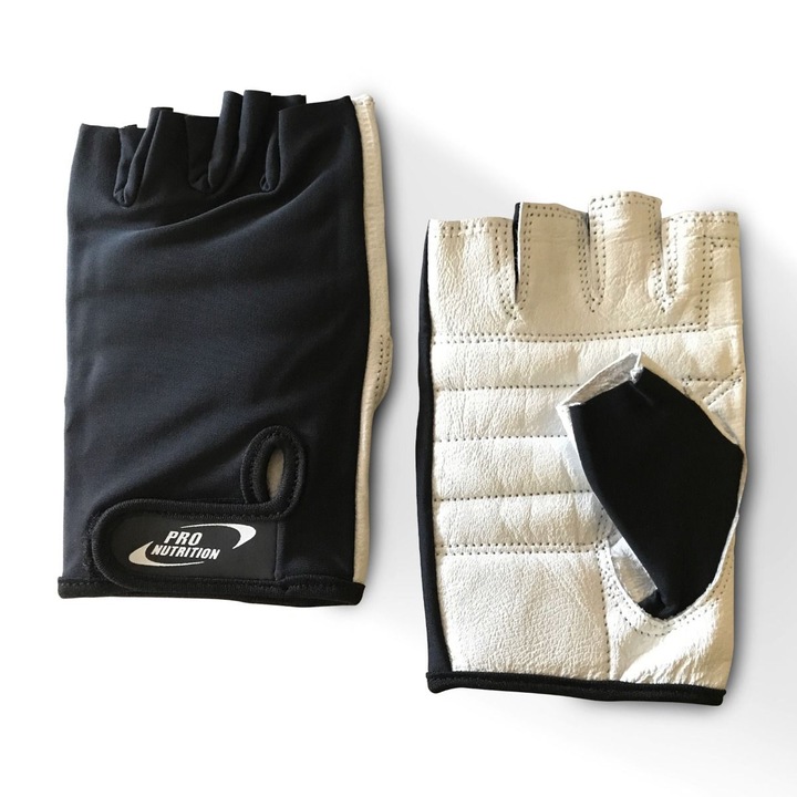 Gloves Pro nutrition Basic, fekete-fehér, M