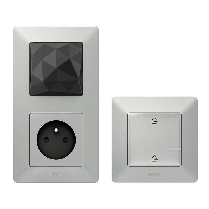 Starter Pack Kit Legrand Smart Valena Life/Allure cu Netatmo, Control Electricitate, App Control, WiFi, Gri